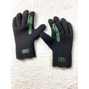 Seven Lang Neoprene Diving Gloves 3mm*Med*Black*Textured Palm*Water Sports*New